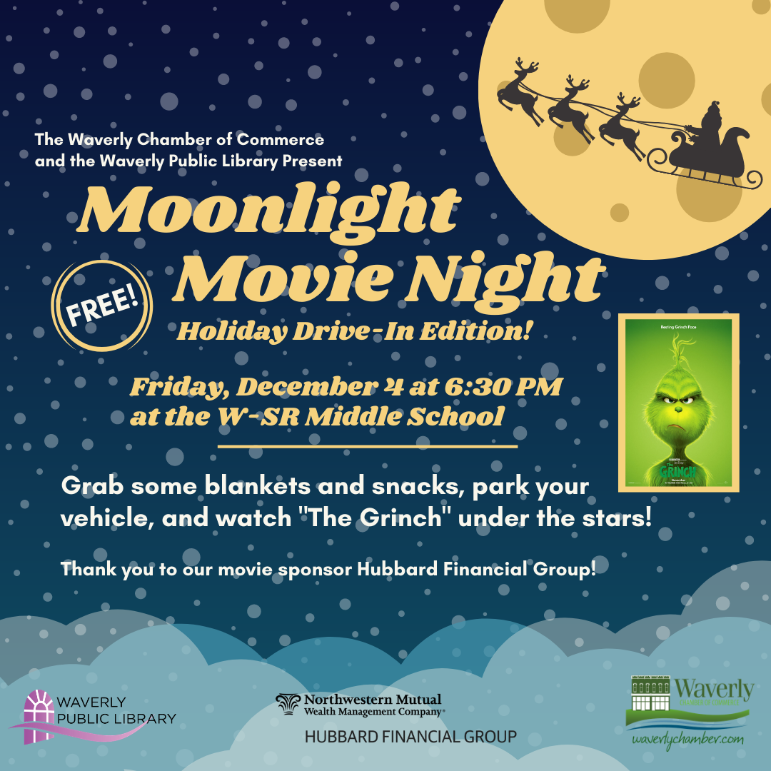 Holiday DriveIn Moonlight Movie Night The City of Waverly